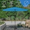 Pure Garden Patio Umbrella w/ Lights 10 ft Outdoor Sun Shade Canopy w/ 32 Solar LEDs UV 30+ Protection 50-LG1426 - alternate 4