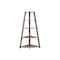 Homeroots 60" Taupe Wood Four Tier Corner Bookcase 332800 - alternate 1