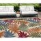 Homeroots 12' X 15' Ivory Blue And Orange Indoor Outdoor Area Rug 521657 - alternate 5