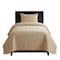 Lavish Home 2-Piece Twin Quilt Set Bedspread & Pillow Sham with Embossed Diamond Pattern Lightweight Quilt Set 66-001-TN - alternate 4