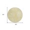 Homeroots 8' Wheat Gold And Ivory Round Geometric Washable Indoor Outdoor Area Rug 577609 - alternate 3