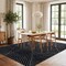World Rug Gallery Minimal Stripe Geometric Shag Area Rug 7 ft 10 in x 10 ft Anthracite WR130ANTHRACITE8X10 - alternate 4