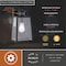 Vaxcel Sutton, 12.25 in H, Black Outdoor Wall Light, Motion Sensor, Dusk to Dawn, Seeded Glass T0812 - alternate 5
