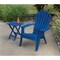 Adams Quik-Fold Monaco Blue 15'' x 17.5'' Rectangle Resin Folding Side Table 258430 - alternate 1