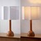Jonathan Y Lisbet 21" Mid-Century Modern Tubular Gourd Resin LED Table Lamp with Octagonal Shade, Brown JYL1160A - alternate 4
