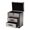 Baxton Studio Calidore Vintage Silver Metal 2-Drawer End Table 251-13873-ZORO - alternate 5