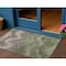 Homeroots 3' X 5' Green And Taupe Abstract Washable Indoor Outdoor Area Rug 618166 - alternate 1