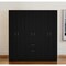 Homeroots 71" Black and White Single Drawer Combo Dresser 403745 - alternate 3