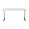 Homeroots 60" White and Gray Writing Desk 524931 - alternate 1