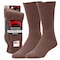 Railroad Sock Mens Crew Socks, 85% Cotton, 15% Nylon, Brown, 6-12 M, 3 PK 6033 - alternate 1