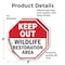 Signmission Keep Out Wildlife Restoration Area, 6 inch X 6 inch, Vinyl Decal, 2PK OC-D-2PACK-6-344 - alternate 3