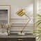 Homeroots 22" Brass Iron Desk Table Lamp With Brass Bell Shade 530923 - alternate 3