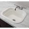 Mustee Utility Sink 22inx18in Under or Top Mount White 2218 - alternate 3