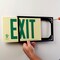 Brady Glo Exit Sign W Frame 7.5X13 1Side Gn/Wt 1056876 - alternate 2