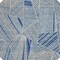 Homeroots 8' Denim Blue Gray And Ivory Round Geometric Washable Indoor Outdoor Area Rug 594775 - alternate 4