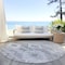 Homeroots 8' Silver Gray And Charcoal Round Southwestern Washable Indoor Outdoor Area Rug 588728 - alternate 5