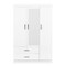 Homeroots White Solid and Manufactured Wood Bedroom Set 592879 - alternate 3