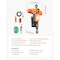 Vevor 2-in-1 Electric Chain Hoist 1100 lbs Single Phase Overhead Crane 20ft Lift H5 - alternate 2