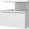 Homeroots 12" Wood One Drawer Floating Nightstand 518169 - alternate 4