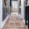 World Rug Gallery Traditional Distressed Washable Non Slip Runner Rug 2 ft x 10 ft Multi WR65MULTI2X10 - alternate 1