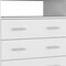 Homeroots 33" White Four Drawer Standard Chest With Open Shelf 544027 - alternate 3