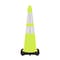 Traffic Kontrol 28in Traffic Safety Cone - 7 Lbs - Lime - 6in +4in Hi Intensity Reflective Collars - 1PC TKTC-28-7-LM-2C - alternate 1
