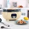 Megachef 3.7 Quart Oval Electric Digital Slow Cooker in Cream with Black Pot MCSC-OV350C - alternate 2
