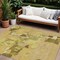Homeroots 9' X 12' Gold Brown And Green Abstract Washable Indoor Outdoor Area Rug 599572 - alternate 1