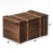 Vintiquewise Rectangular Rustic Dark Wooden Treasure Chest, Decorative Storage Box and Organizer QI004852 - alternate 4
