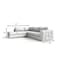 Homeroots White Italian Leather Reclining L Shaped Two Piece Corner Sectional 482253 - alternate 7