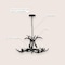 Jonathan Y Eldora 26" 4-Light Rustic Farmhouse Adjustable Resin Antler LED Chandelier, Black JYL6301D - alternate 4