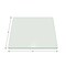 Fab Glass And Mirror 15in in Square 3/8in Thick Tempered Pencil Polished Touch Corners Glass Table Top, Clear 15SQR10THPETE - alternate 2