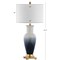 Jonathan Y Dip Dye 31.5" Ceramic LED Table Lamp, White/Navy JYL3017A - alternate 8