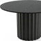 Homeroots 52" Black Solid Wood Pedestal Base Round Top Dining Table 721038 - alternate 4