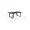 Homeroots 84" Dark Brown Wood Sled Base Dining Table 544749 - alternate 6