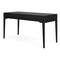 Homeroots 60" Black Wood Computer Desk 640677 - alternate 3