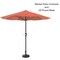 Pure Garden 9-Foot Outdoor Patio Umbrella with Base, Orange 50-101-TCB - alternate 1
