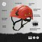 Ge Hard Hats, Vented, Red GH500R - alternate 3