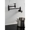 Kingston Brass Wall Mount Pot Filler Faucet with Knurled Handle, Oil Rubbed Bronze KS3105RKX - alternate 5