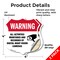 Signmission Video Surveillance Shield Label Set Warn, 4 inch X 4 inch, Vinyl Decal, 2PK SHI-D-2PACK-4-467 - alternate 2
