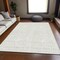 Homeroots 9' X 12' Ivory And Beige Geometric Washable Indoor Outdoor Area Rug 583508 - alternate 4