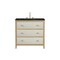 James Martin Vanities Celeste 36" Single Vanity, Sunwashed Oak with Embossed Shagreen, w/ 3 CM Phantome Eclos Top D604-V36-SHG-3PHT - alternate 1