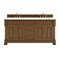 James Martin Vanities Brookfield 72 in. Double Vanity, Honey Oak, w/ 3 CM White Zeus Silestone Top 547-V72-HNO-3WZ - alternate 1