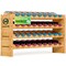 Serenelife 36 Bottle Wine Rack Stackable Bamboo Freestanding, 4-Tier Modular Shelf, Sturdy Wobble Free SLWMDSF200 - alternate 1