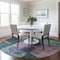 Homeroots 8' Green Copper And Purple Round Geometric Washable Indoor Outdoor Area Rug 604326 - alternate 6