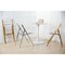 Leisuremod Menno Acrylic Folding Chair in Brushed Gold Finish with Stainless Steel Frame, Brushed Gold, 2PK MFBG15CL2 - alternate 4