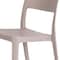 Homeroots Set of Two Taupe Heavy Duty Plastic Outdoor Stacking Accent Chairs, 2PK 565224 - alternate 4