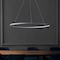 Jonathan Y Brice 35" Modern Contemporary Metal Round Dimmable Integrated LED Pendant, Gray JYL7220E - alternate 6
