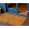 Homeroots 3' X 5' Orange And Blue Geometric Washable Indoor Outdoor Area Rug 598764 - alternate 1