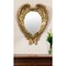 Homeroots 22" Gold Heart Resin Framed Accent Mirror 485042 - alternate 3
